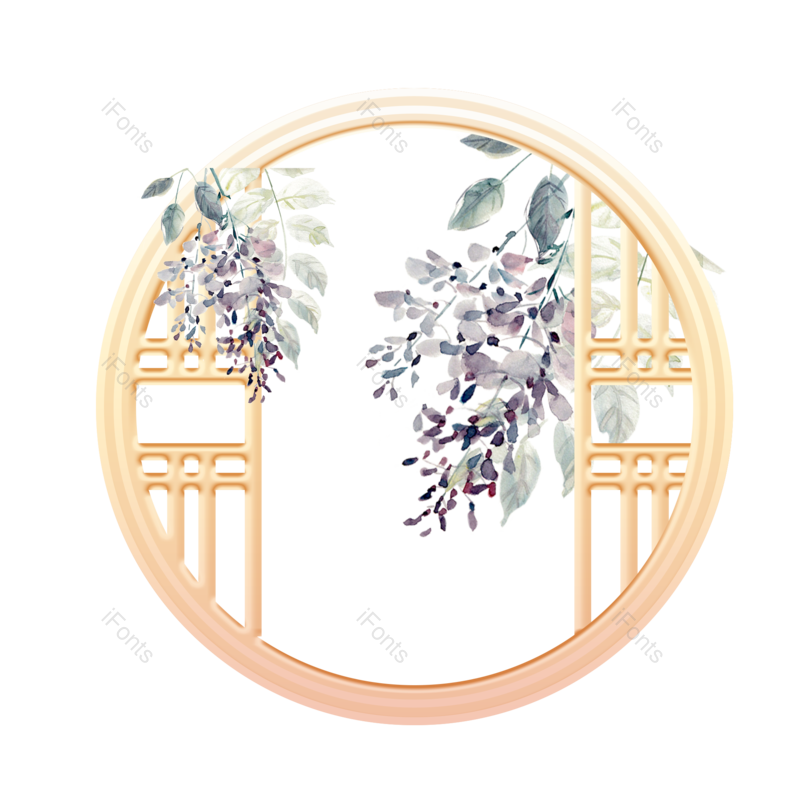 边框图片,装饰元素,水墨PNG,树枝免抠素材